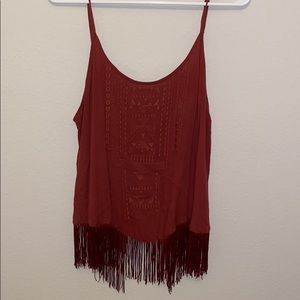 Kendall + Kylie Fringe Tank Top